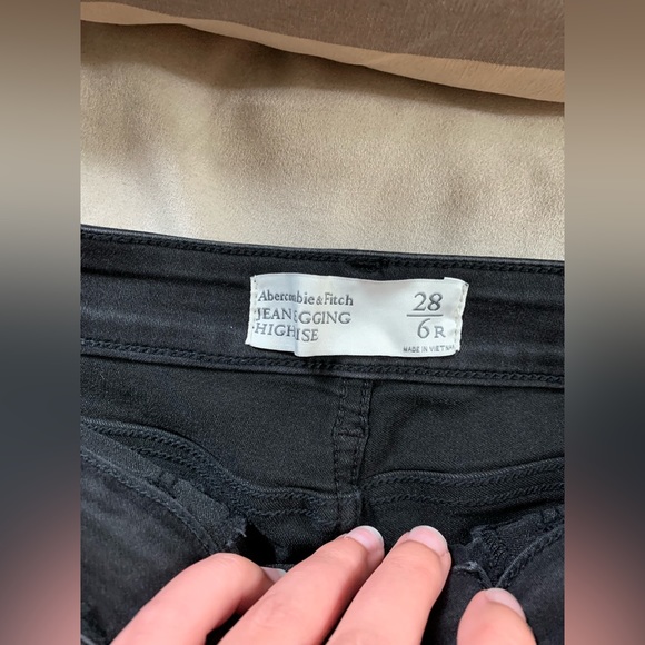 Abercrombie & Fitch black jean high rise legging - Picture 9 of 9